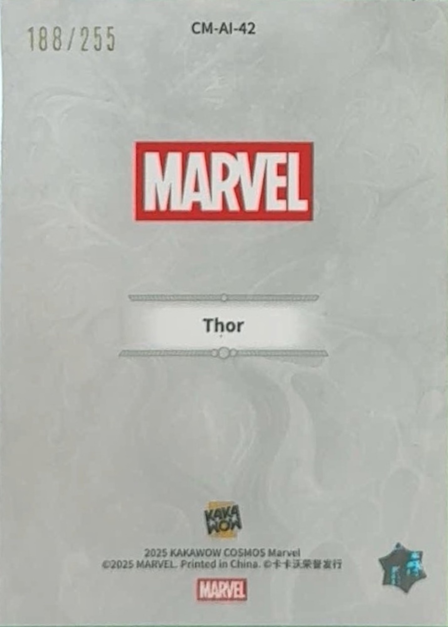 Thor back card image