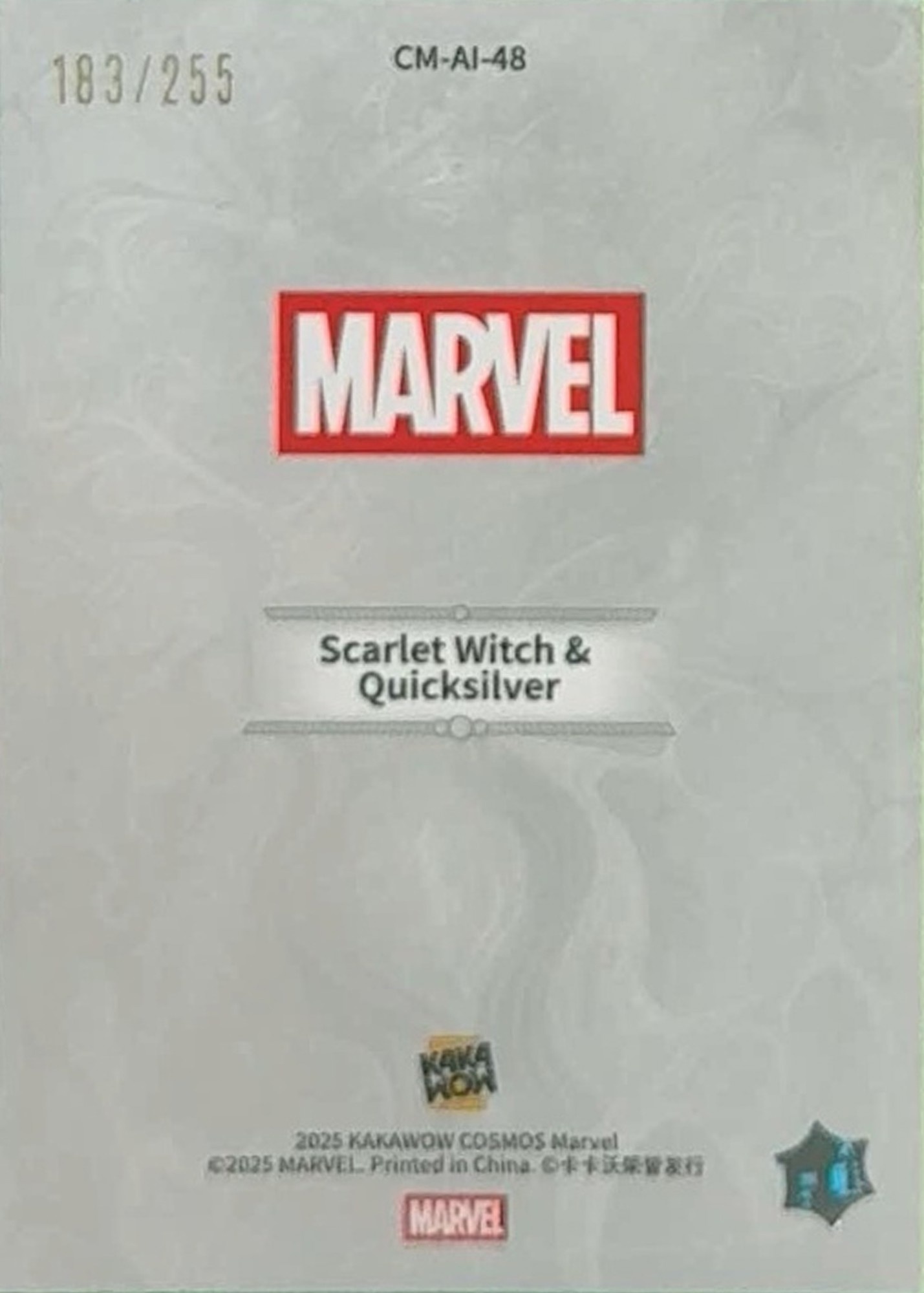 Scarlet Witch & Quicksilver back card image
