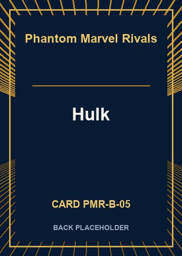 Hulk back artwork