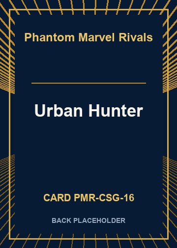 Urban Hunter back card image