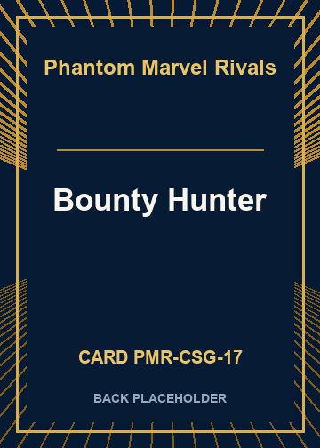 Bounty Hunter back card image