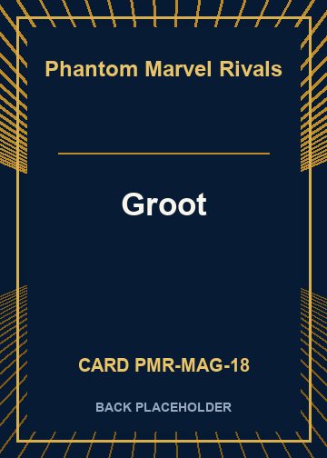 Groot back card image