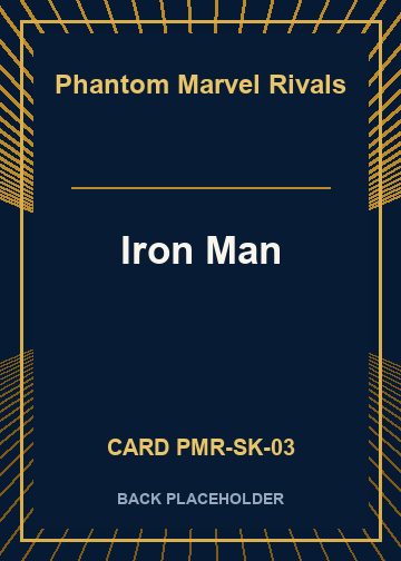 Iron Man back card image
