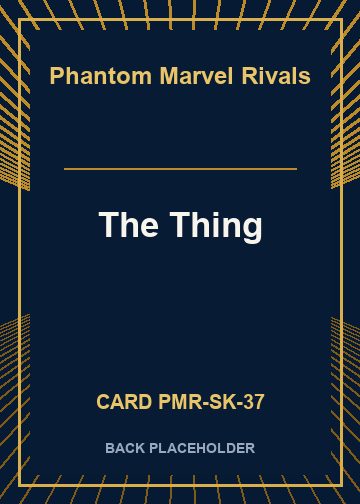 The Thing back card image