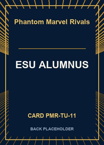 ESU ALUMNUS back card image