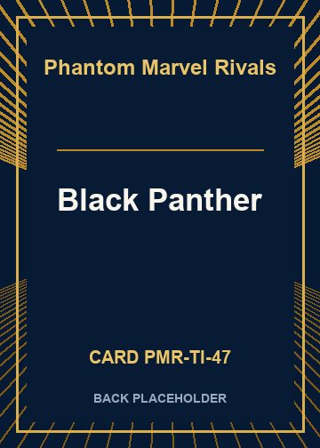 Black Panther back card image