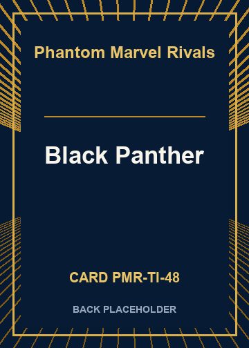Black Panther back card image
