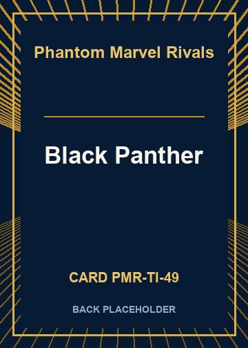 Black Panther back card image