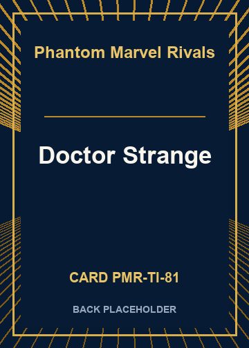 Doctor Strange back card image