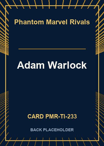 Adam Warlock back card image