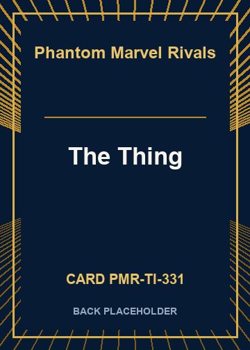 The Thing back card image