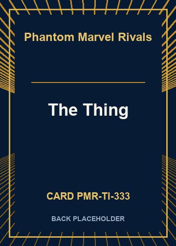 The Thing back card image