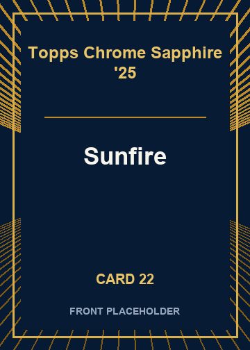 Sunfire front artwork