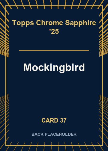 Mockingbird back card image