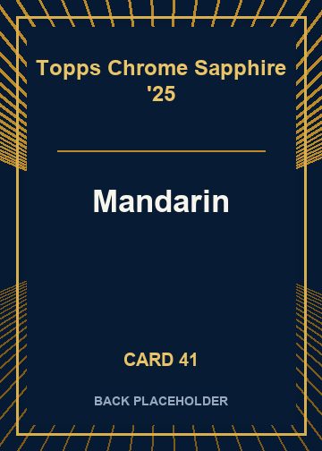 Mandarin back card image