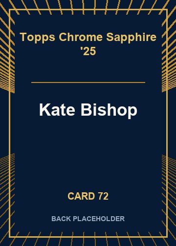 Kate Bishop back card image