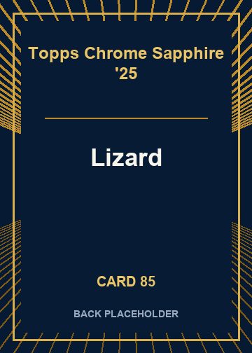 Lizard back card image