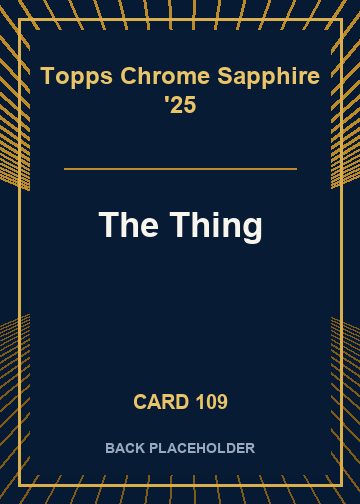 The Thing back card image