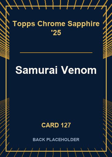 Samurai Venom back card image