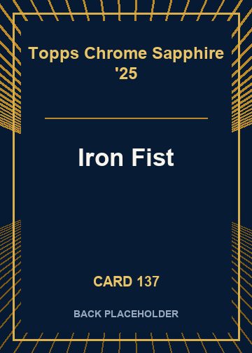 Iron Fist back card image