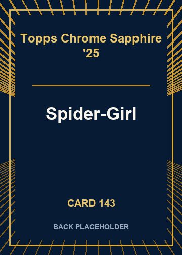Spider-Girl back card image