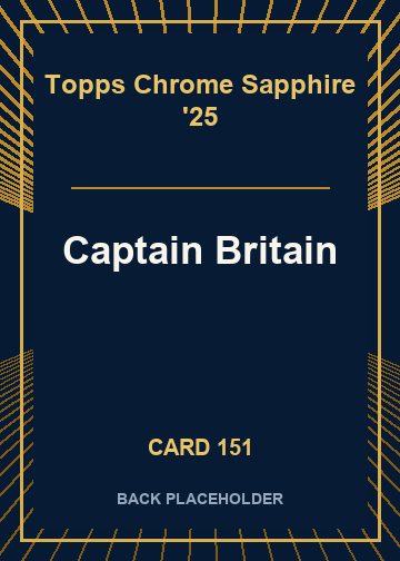 Captain Britain back card image