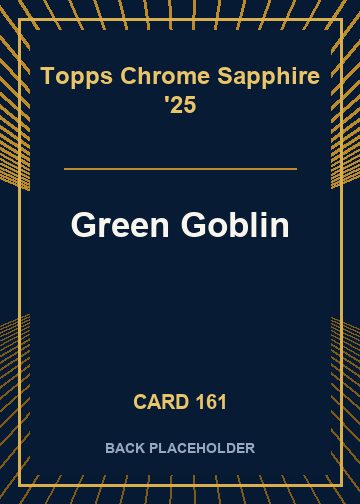 Green Goblin back card image