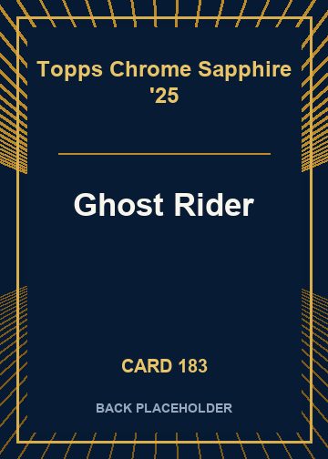 Ghost Rider back card image