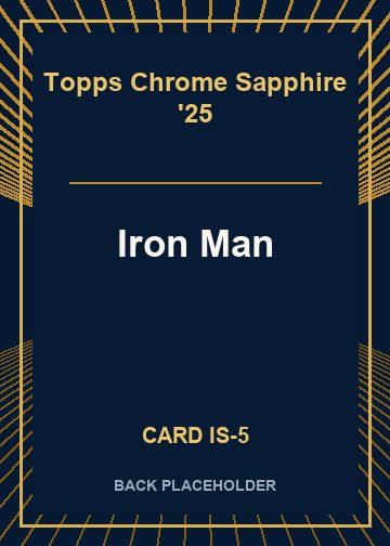 Iron Man back card image