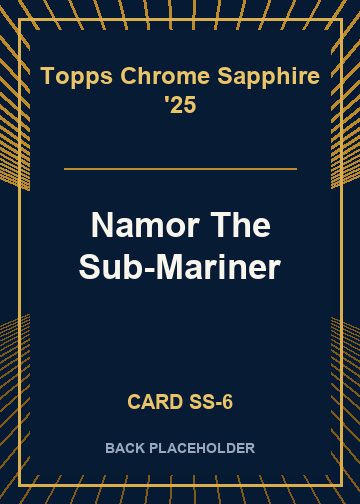 Namor The Sub-Mariner back card image