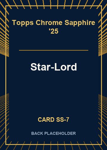 Star-Lord back card image