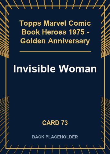 Invisible Woman back card image