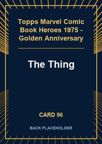 The Thing back card image