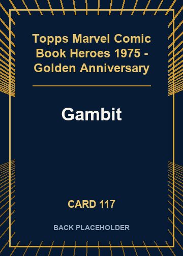 Gambit back card image