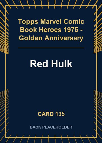 Red Hulk back card image