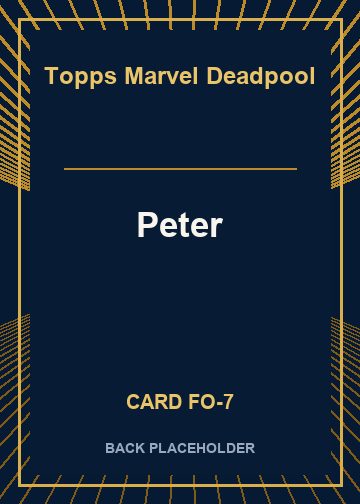 Peter back card image