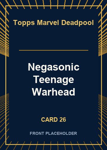 Negasonic Teenage Warhead front artwork