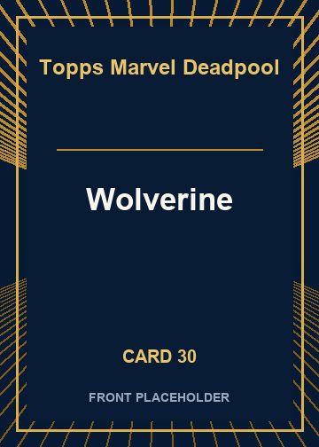 Wolverine front artwork
