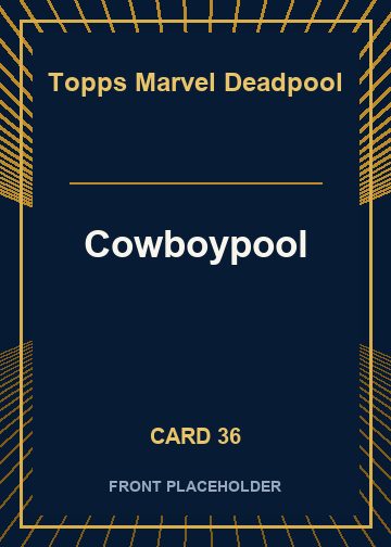 Cowboypool front artwork