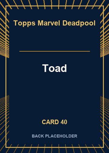 Toad back card image