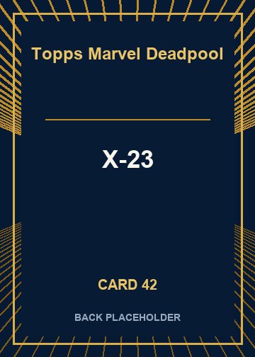 X-23 back card image