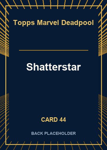 Shatterstar back card image