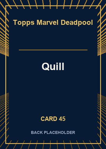 Quill back card image