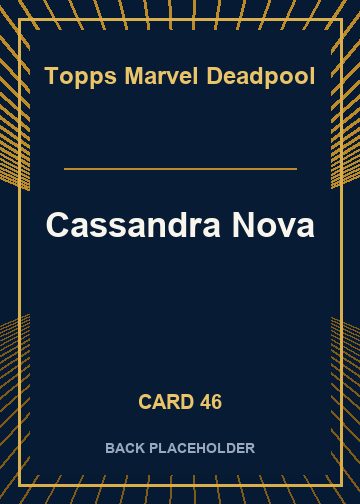 Cassandra Nova back card image