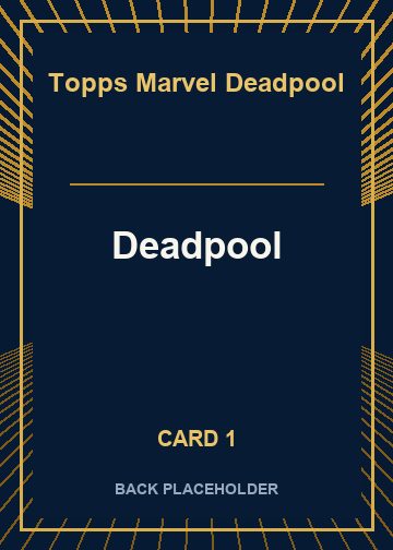 Deadpool back artwork