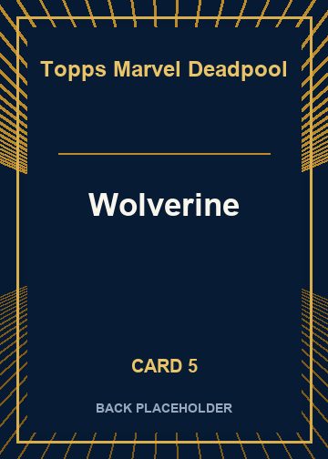Wolverine back artwork