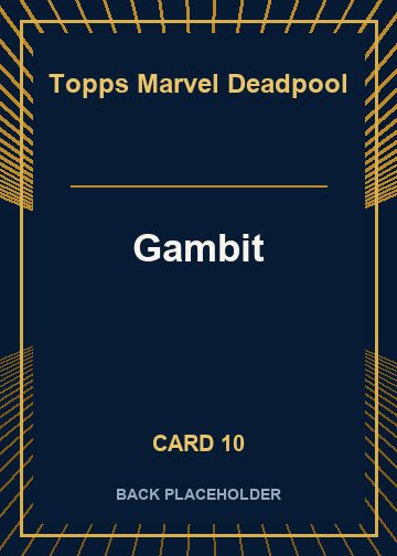 Gambit back artwork