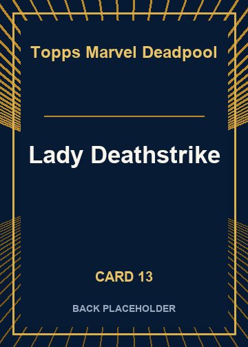 Lady Deathstrike back artwork