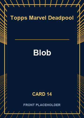 Blob front artwork