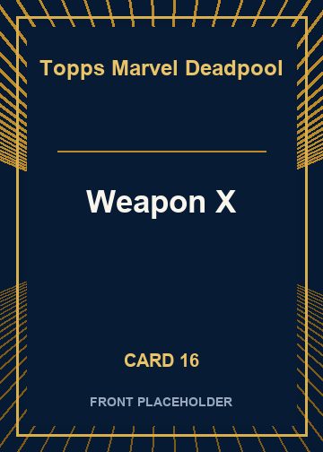 Weapon X front artwork